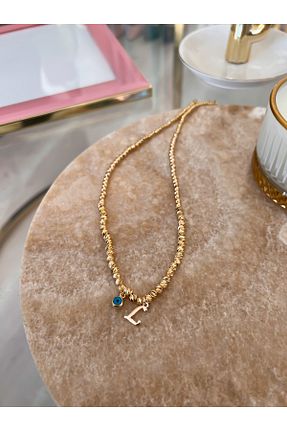 گردنبند جواهر طلائی زنانه برنجی Trendy Butik - کد 381193727