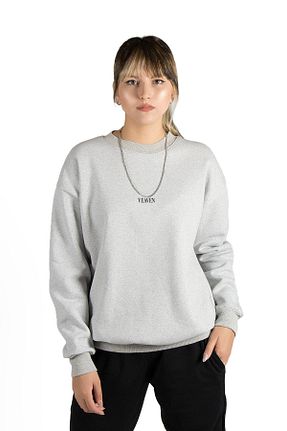 سوئیشرت طوسی زنانه ساده NEW MODA - کد 378784621