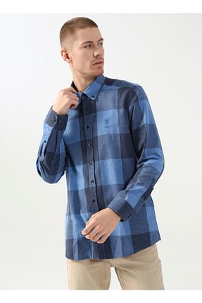 پیراهن سرمه ای مردانه یقه دکمه دار U.S. Polo Assn. - کد 380671047