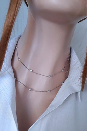 گردنبند نقره زنانه 925 عیار Rams Gümüş - کد 57592135