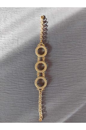 دستبند جواهر طلائی زنانه روکش طلا کد 380100214