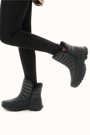 بوت برفی مشکی زنانه پارچه ای Efal Shoes - کد 380206066