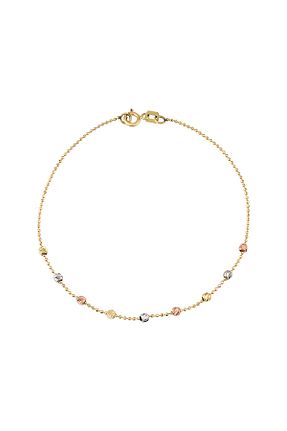 دستبند طلا طلائی زنانه 14 عیار ESAS GOLD - کد 313144324