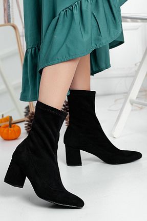 بوت / نیم بوت مشکی زنانه چرم مصنوعی SOFT FASHION - کد 381491209