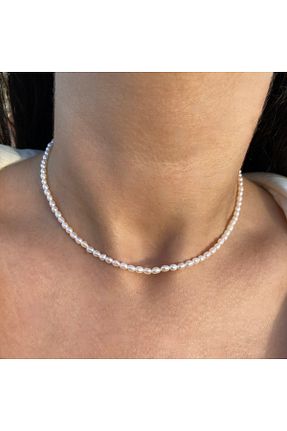 گردنبند مروارید سفید نقره C7 Silver - کد 381746544