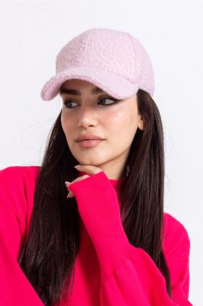 کلاه صورتی زنانه خز مصنوعی LadyColor - کد 381784236