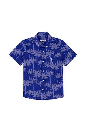 پیراهن آبی بچه گانه رگولار U.S. Polo Assn. - کد 381459840