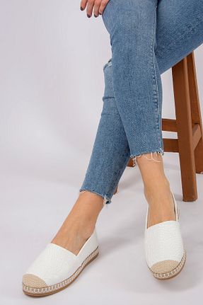 کفش کلاسیک سفید زنانه چرم مصنوعی Fox Shoes - کد 35778078