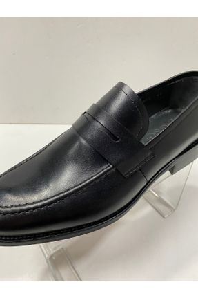 کفش کژوال مشکی مردانه چرم طبیعی پاشنه کوتاه ( 4 - 1 cm ) پاشنه ساده کد 382085927