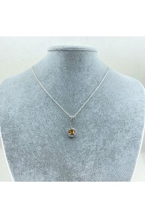 گردنبند نقره رنگی زنانه 925 عیار Saff Doğal Taş - کد 381255817