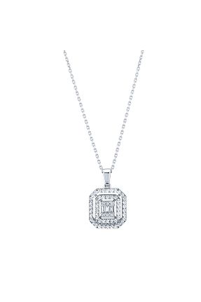 گردنبند الماس سفید SI1 ESAS GOLD - کد 310316400
