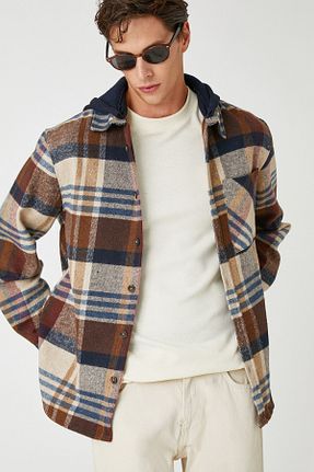 پیراهن رنگی مردانه Relaxed Koton - کد 372675459