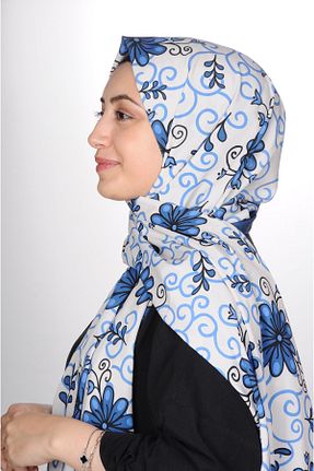 شال سرمه ای زنانه کرپ MESİSTORE - کد 383855776