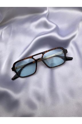 عینک آفتابی آبی زنانه 52 UV400 فلزی کد 383891784