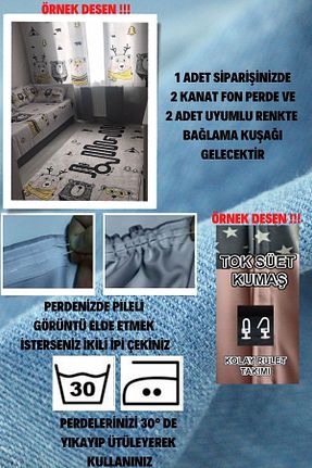 پرده زمینه رنگی جیر BAMBAŞKA MODA - کد 327242405