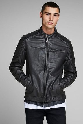 کاپشن مشکی مردانه رگولار Jack & Jones - کد 382765538