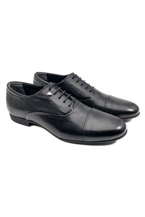 کفش کلاسیک مشکی مردانه چرم طبیعی کد 383071382