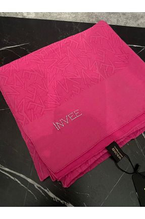 شال صورتی زنانه ابریشم inve - کد 383620199