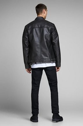کاپشن مشکی مردانه رگولار Jack & Jones - کد 382765538
