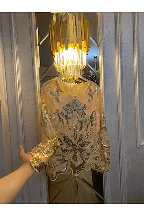 بلوز بژ زنانه یقه دوچرخه ŞehrazatTasarım - کد 382783406