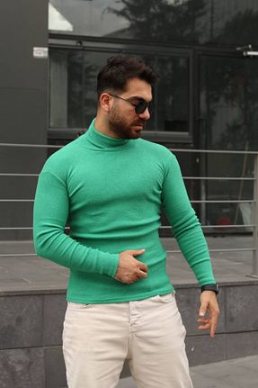 پلیور سبز زنانه ساده MODASAF - کد 382993922