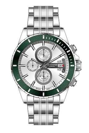 ساعت مچی طوسی مردانه 44 میلی متر Lee Cooper - کد 383691032