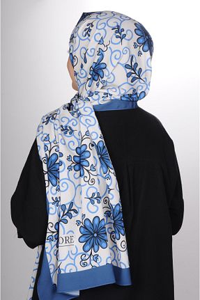 شال سرمه ای زنانه کرپ MESİSTORE - کد 383855776