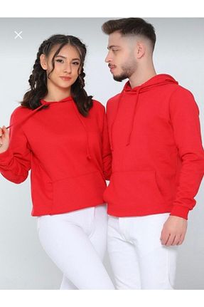 سوئیشرت قرمز زنانه ساده FATELLA - کد 383857059