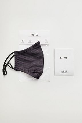 ماسک پارچه ای طوسی MANGO Man - کد 376408021