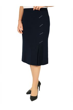 دامن سرمه ای زنانه پارچه Butik - کد 384025494