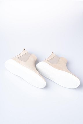 بوت / نیم بوت بژ مردانه چرم خالص lizshoe - کد 384920523