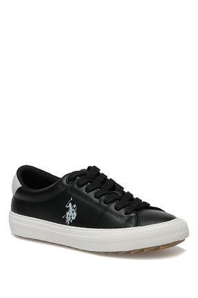 کفش اسنیکر مشکی زنانه بند دار U.S. Polo Assn. - کد 385123318