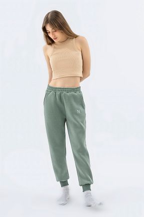 شلوار کرمگن سبز زنانه پاچه کش دار NEFS Design - کد 384809755