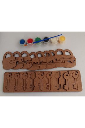اسباب بازی چوبی قهوه ای 1 Ebrulisler - کد 385402266