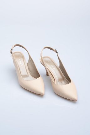 کفش کلاسیک بژ زنانه چرم خالص lizshoe - کد 384915478