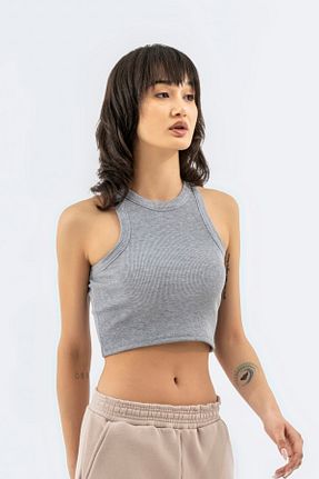بادی طوسی زنانه یقه هالتر NEFS Design - کد 384809650