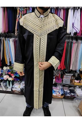 مانتو بلند مشکی مردانه OSMANLI - کد 385569134