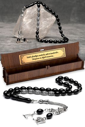 تسبیح مشکی سنگ اولتو OTTOTESBİH - کد 387062906