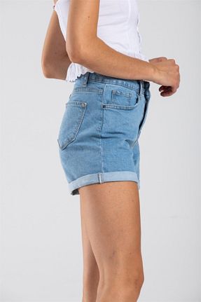 شلوارک و برمودا آبی زنانه فاق بلند eGs - کد 42345053