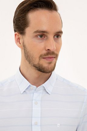 پیراهن آبی مردانه اسلیم فیت Pierre Cardin - کد 40953310