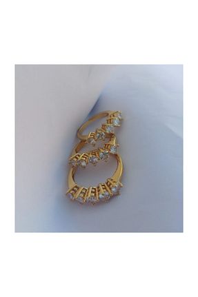 انگشتر استیل (فولاد) طلائی زنانه استیل (فولاد) TAKI TASARIM - کد 38908151