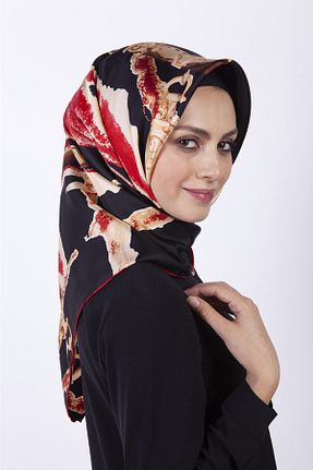 روسری مشکی ساده AWAM SILK - کد 42804993