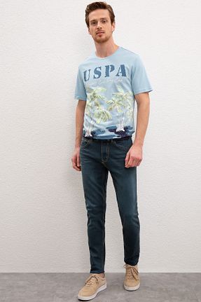 شلوار جین سرمه ای مردانه پاچه ساده U.S. Polo Assn. - کد 42805359