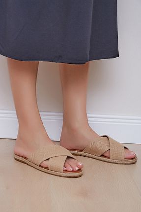 دمپائی بژ زنانه جیر Shoes Time - کد 43508162