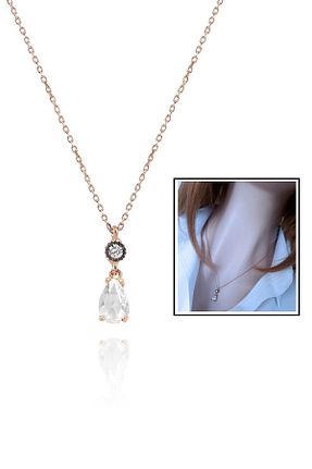 گردنبند نقره صورتی زنانه 925 عیار celixx - کد 42196940