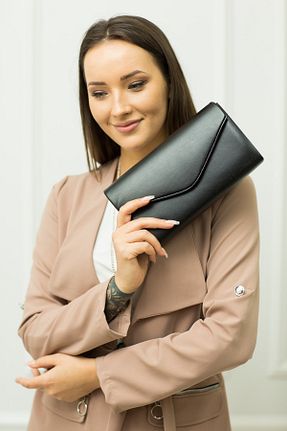 کیف مجلسی مشکی زنانه چرم مصنوعی weem bag - کد 51929319