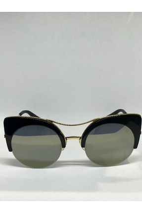عینک آفتابی طلائی زنانه UV400 Vintage - کد 79023165