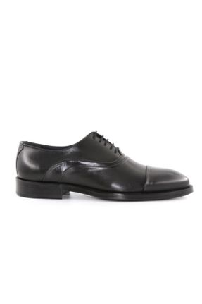 کفش کلاسیک مشکی مردانه چرم طبیعی کد 79354389