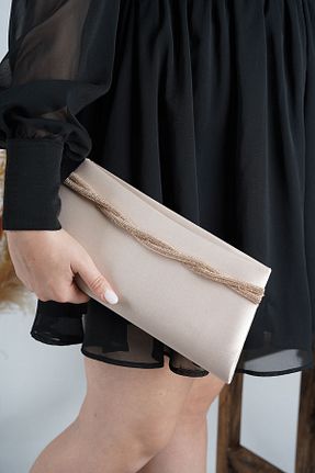 کیف مجلسی طوسی زنانه چرم مصنوعی LULE BAGS - کد 387554711