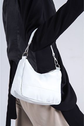 کیف دوشی سفید زنانه چرم مصنوعی Solo Bag - کد 392651248